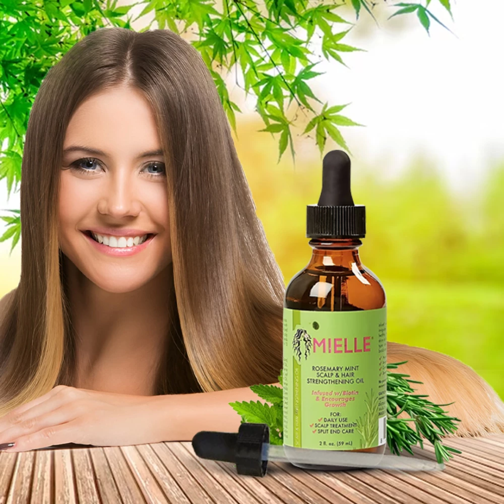 Mielle Rosemary Mint Scalp and Hair Strengthening Oil - زيت إكليل الجبل والنعناع لتقوية الشعر