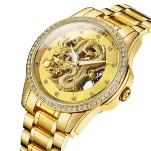 Gold watch dragon