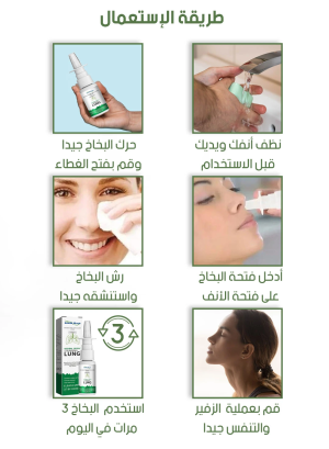 بخاخ لتنظيف الرئة بخلاصة الأعشاب الطبيعية - Sprays Sinusitis Treatment Lung Detox Herbal