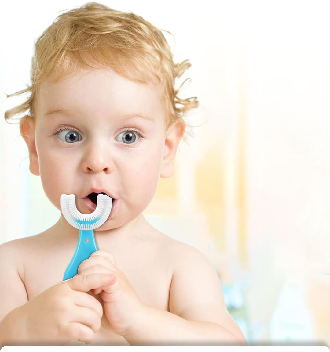 U-shaped Toothbrush for Kids / فرشاة أسنان للأطفال